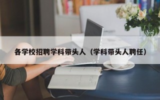 各学校招聘学科带头人（学科带头人聘任）