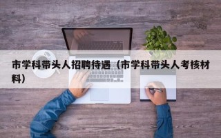 市学科带头人招聘待遇（市学科带头人考核材料）