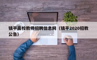 镇平高校教师招聘信息网（镇平2020招教公告）