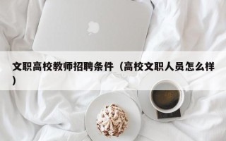 文职高校教师招聘条件（高校文职人员怎么样）