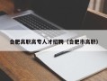 合肥高职高专人才招聘（合肥市高职）