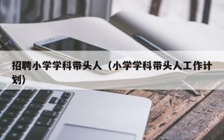 招聘小学学科带头人（小学学科带头人工作计划）