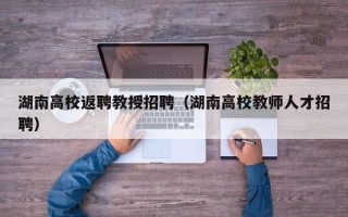 湖南高校返聘教授招聘（湖南高校教师人才招聘）