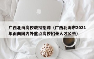 广西北海高校教授招聘（广西北海市2021年面向国内外重点高校招录人才公告）