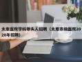 太原医院学科带头人招聘（太原市级医院2020年招聘）