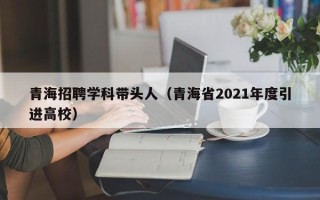 青海招聘学科带头人（青海省2021年度引进高校）