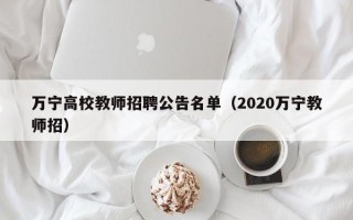 万宁高校教师招聘公告名单（2020万宁教师招）