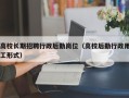 高校长期招聘行政后勤岗位（高校后勤行政用工形式）