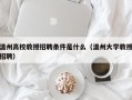 温州高校教授招聘条件是什么（温州大学教授招聘）
