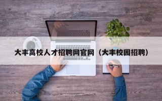 大丰高校人才招聘网官网（大丰校园招聘）