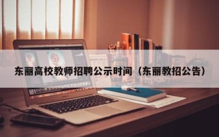 东丽高校教师招聘公示时间（东丽教招公告）