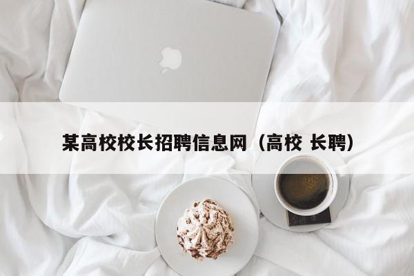 某高校校长招聘信息网（高校 长聘）-第1张图片-ZBLOG