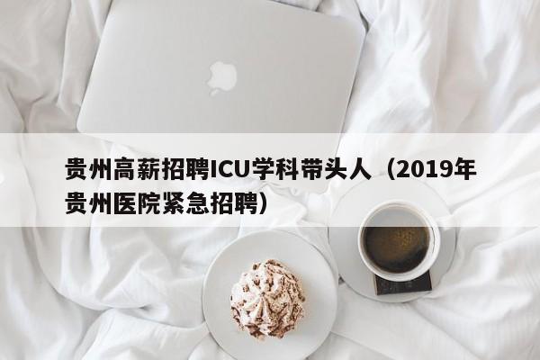 贵州高薪招聘ICU学科带头人（2019年贵州医院紧急招聘）-第1张图片-ZBLOG