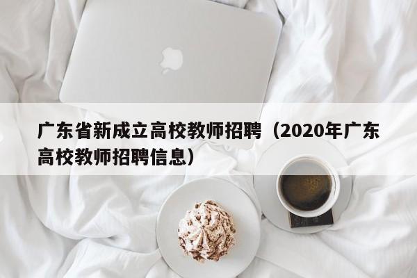 广东省新成立高校教师招聘（2020年广东高校教师招聘信息）-第1张图片-ZBLOG